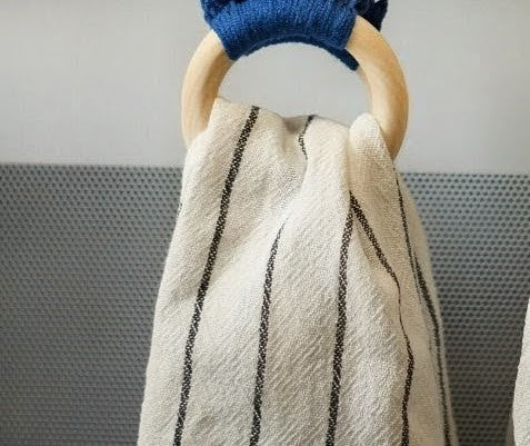 Handmade Crochet Hand Towel Holder with Rings