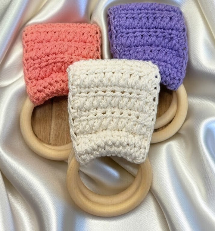 Handmade Crochet Hand Towel Holder with Rings