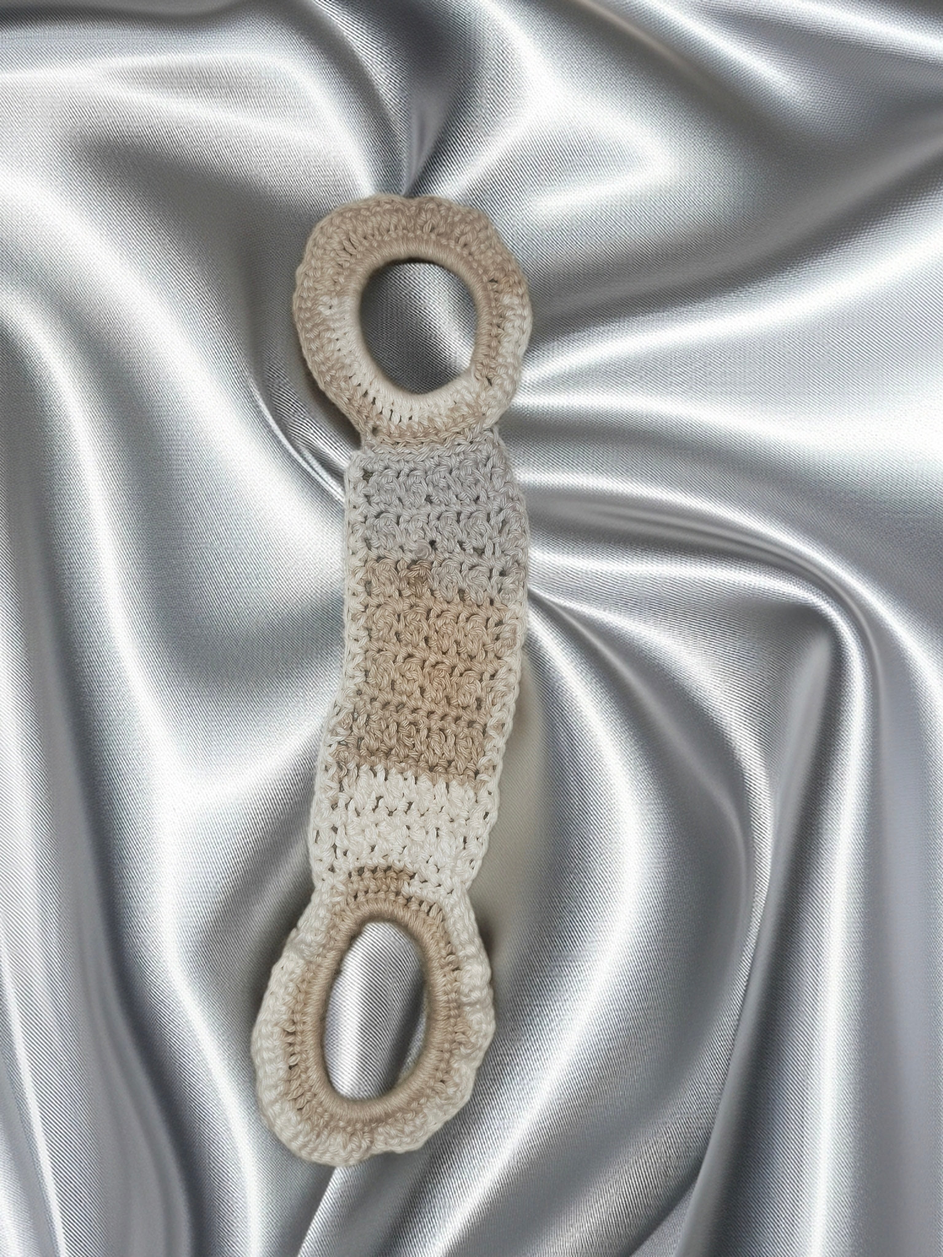 Handmade Crochet Hand Towel Holder with Rings