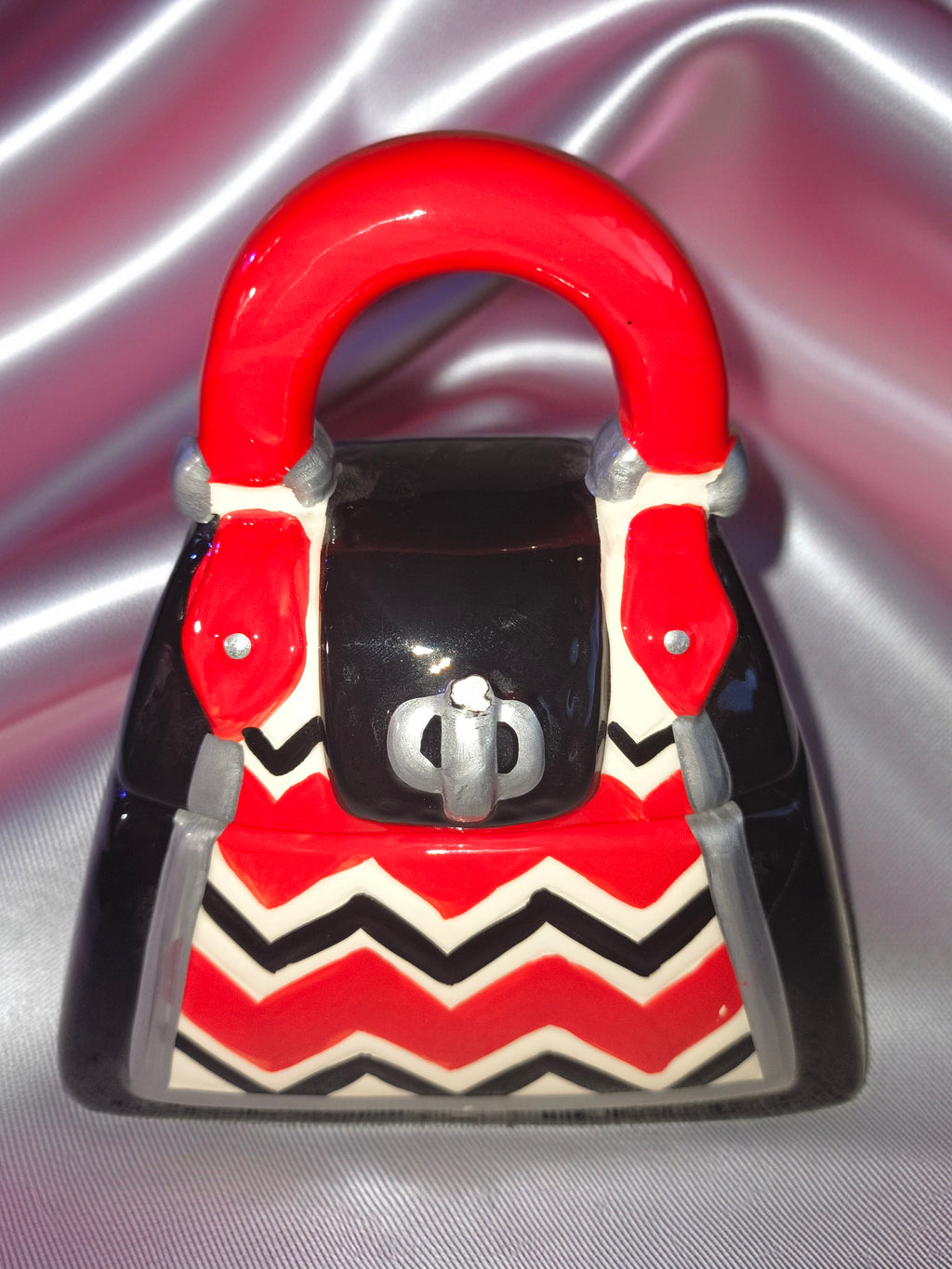 David's Cookie Jar Black and Red Purse