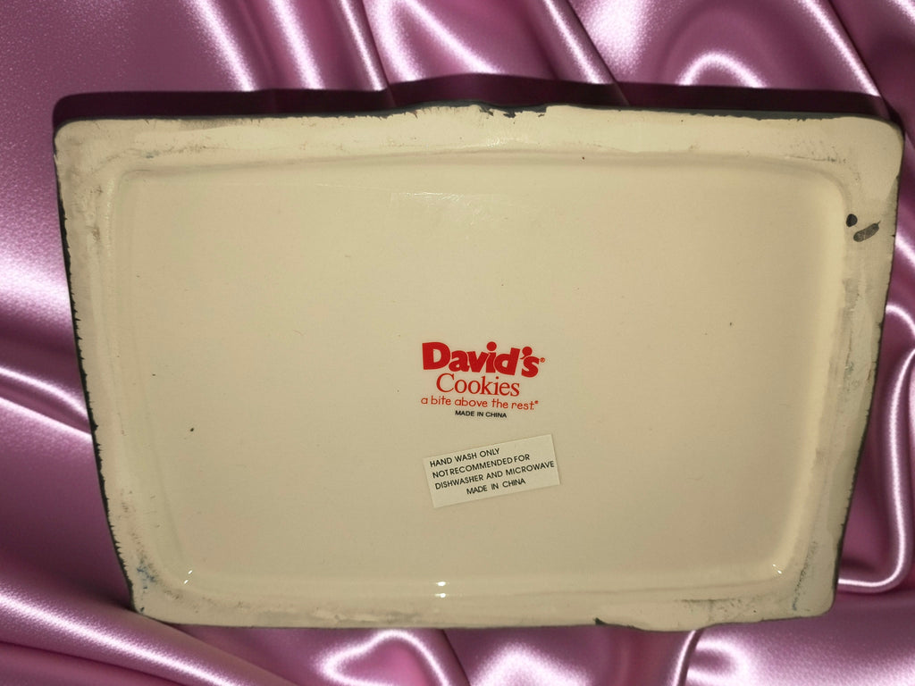 Vintage David's Cookies Black & White Purse Cookie Jar